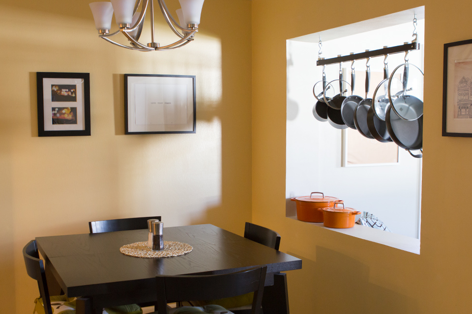 House Tour: Hanging Pot Rack in Kitchen